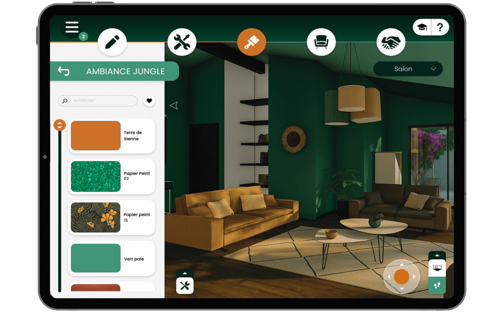 Démonstration de notre outil de simulation de couleurs par intelligence artificielle